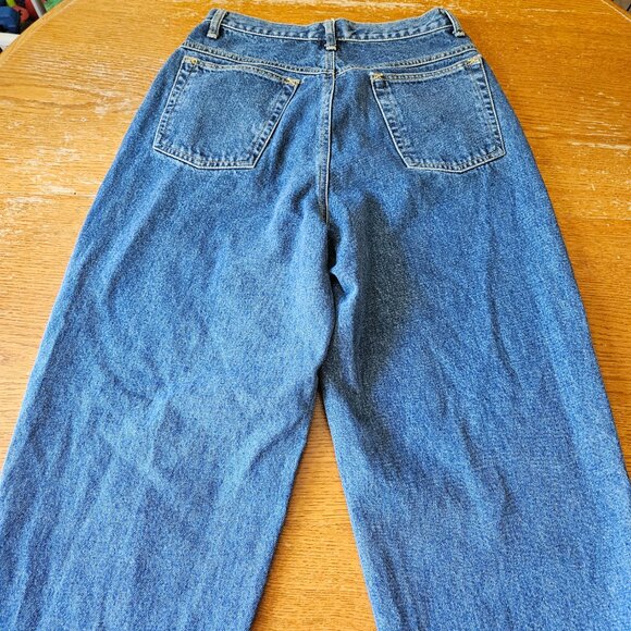 Women's Memphis Size 11/12 Blue Denim Jeans Straight 100% Cotton Medium Wash - Picture 4 of 10